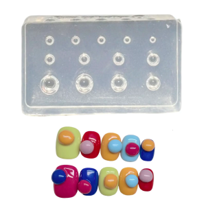 Multipurpose Reusable Silicone Sphere Round Mould Portable for Art Castes Craft and Decorative Fashion Accessories