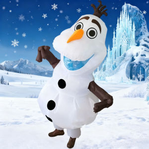 Christmas Olaf Inflatable Costume Fun Snowman Cosplay Blow Up Costume Christmas Carnival Theme Party Funny Performance Suit Prop2026