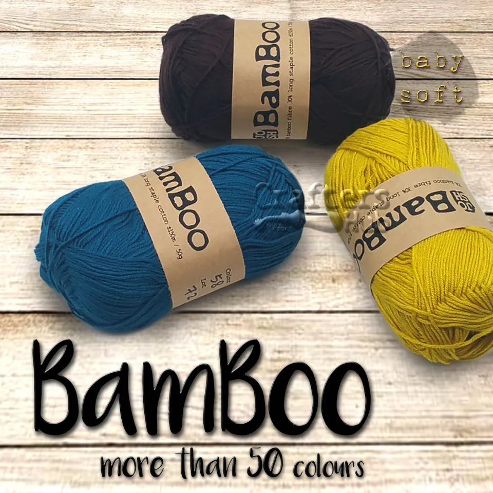 Light brown bamboo yarn, Yarn for knitting