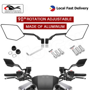 Motcar Side Mirror For Motorcycle Wind Wing Rotating V5 Aerodynamic Foldable Mirror Universal