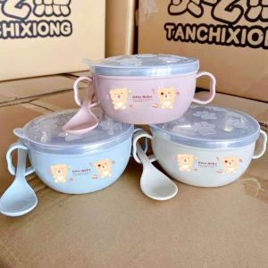 Mangkok Bayi Stainless / Mangkok Tutup Kedap Udara Mpasi Anak