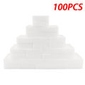 Konco 10/20/50/100 Miếng Miếng miếng bọt biển tái sử dụng miếng bọt biển vệ sinh cọ rửa nhà bếp phòng tắm leaner bảng bàn Rag nồi bát xốp cửa kính xe hơi bọt biển dụng cụ vệ sinh gia đình. 