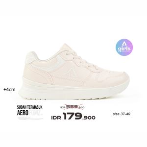 Aerostreet 37-40 Sydney Natural Natural Peach - Sepatu Sneakers Wanita