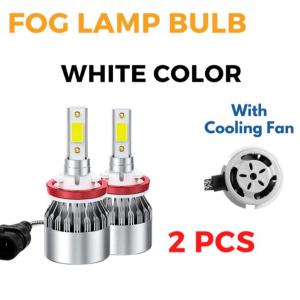 2Pcs Perodua Myvi (Years 2012-2017) LED HID Fog Lamp Spotlight Light Bulb 6000k White Car Light Bulb H8 H11