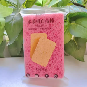 [ READY STOCK ] Kitchen Cleaning Cellulose Sponge Natural Wood Pulp Sponge For Dishes Multiuse Non Scratch Dish