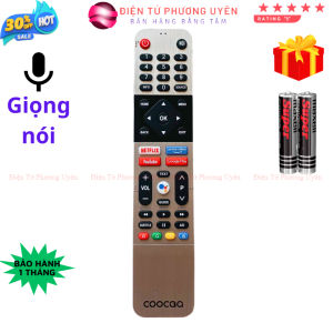 Remote điều khiển tivi COOCAA Mã 02 giọng nói điều khiển TV COOCAA - Tặng kèm pin - Điện Tử Phương Uyên