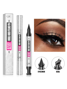 Double-ended stamp eyeliner pen waterproof and sweat-resistant smudge-proof liquid eyeliner pen stamp liquid eyeliner for be