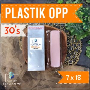 (100 Pcs) Plastik OPP Lem 7 x 18 cm 30S Micron – Plastik Bening & Kuat untuk Brownies Roti Mini Panjang Sabun Herbal dan Souvenir Handmade Elegan