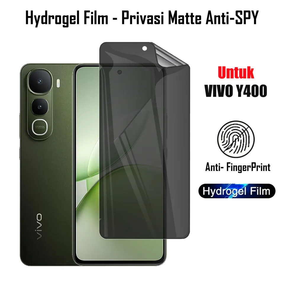HOHA Hydrogel Privasi Anti SPY Vivo Y400 Vivo Y100 5G/4G Anti