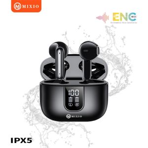 MIXIO X30 ENC AI For Clear Call Auto Noise Cancelling Semi In Ear LCD TRUE WIRELESS BLUETOOTH EARPHONE EARBUDS TWS