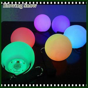 Blowing Pro LED Multi-Colored Glow POI Thrown Balls Light Up For Belly Dance Hand Props