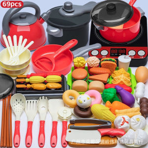 Pretend Play Cooking Toys Set Simulated Chef Plastic Mini Kitchen Dishwasher Toy Kitchen Game For Kids