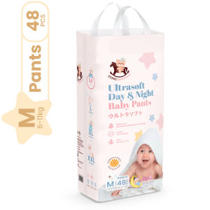 Iconic Babycare Ultrasoft Day & Night Baby Diaper Pants M48/L44/XL38/XXL32 (Pack)