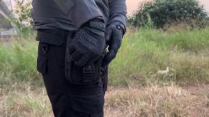 WYNEX Tactical Compass Phone Pouch Large Molle Smartphone Holster Case Double Capacity Small Utility EDC Pouch with Compass Buckle and Carabiner