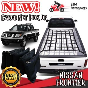Cargo Net Pick Up for Nissan Frontier | 47x47 Inches Heavy Duty Pickup Truck Net with Storage Bag