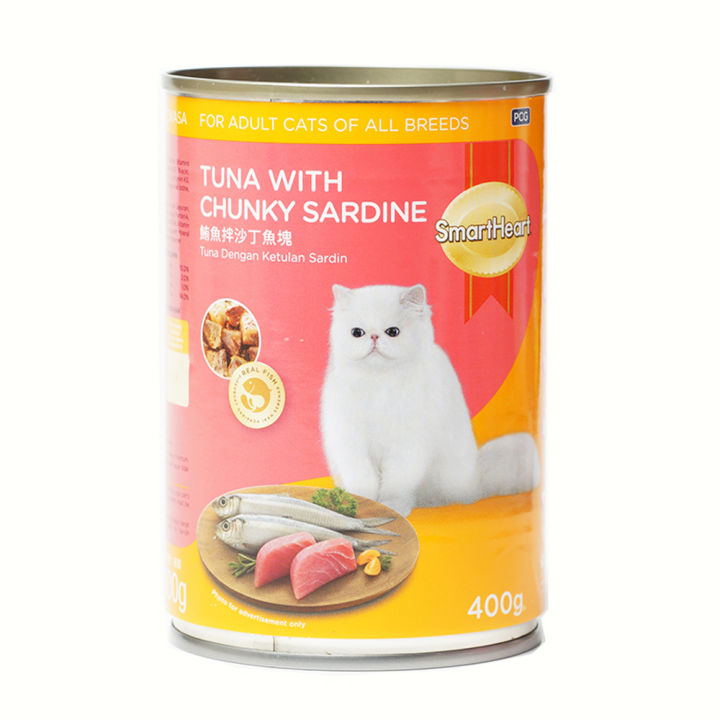 Curated visual reference: Gallery Detail: Smartheart Canned Wet Cat Food Tuna And Chunky Sardine In