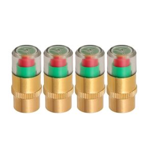 4/8pcs Car Tire Pressure Monitoring Valve Cap Cup / 3 Color Eye Alert Sensor Indicator / Universal Tire Pressure Gauge Indicators