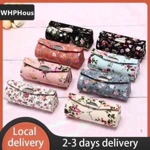 [COD] WHPHous Ship within 24 hours Lipstick Case Retro Embroidered Holder Flower Design With Mirror Packaging Box