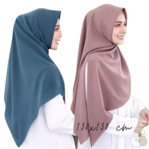 SALSA21 Hijab Syari Ukuran 130x130 laser cut Jilbab Khimar Kerudung - hijab syari polos hijab syari