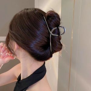 F4 Jepit Rambut Korea Bahan Alloy 13cm Bentuk Simpul Jepitan Rambut SUPER JUMBO Jedai Logam HCM021