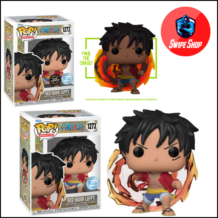 Funko Pop Red Hawk Luffy One Piece Glow Chase Exclusive