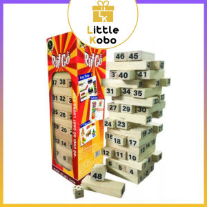 [Vijago] Đồ Chơi Rút Gỗ Loại Xịn 48 Thanh Số Màu Wood Toy Trò Chơi Nhóm Bạn Boardgame Đồ Chơi Trẻ Em
