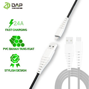 Kabel Data Cable Micro USB & Type C 2 In 1 DAP Fast Charging – D-S30MT 1PCS GARANSI 1 TAHUN