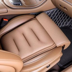 ANANAA Suede Cover Memory Foam Leg Support Thick Padding Adjustable Car Seat Cushion Universal Non-slip Driver Comfort Pad