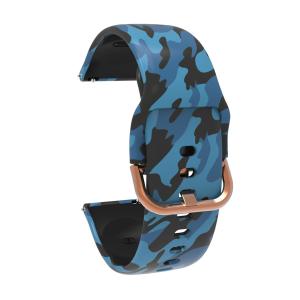 Zenia 20mm Printing Silicone Watch Strap for Garmin Forerunner 165/645 Music/245 570 42mm Approach S12 S40 S42 S44 S50 Vivoactive 6 5 3 Element Venu SQ D2 Air X10 Vivomove HR/Style/Luxe/Sport/Trend Haylou LS02 RS4 Plus Amazfit Active Bip Pro GTS 2 2E 4