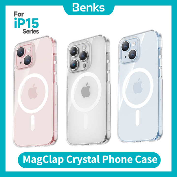 Benks MagClap Crystal Phone Case for iPhone 15 Pro Max Apple