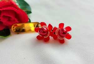 Hijabnur1 - Bros  Bunga -  Peniti  Hijab - Pin  Mutiara Handmade