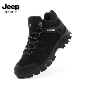 Jeep Large Size 47 Hiking Boots Men Outdoor Men Boots Shoes Breathable Hiking Trekking Shoes Mountain Climbing Shoes Military Boots