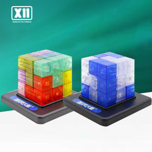 X11 TOYS Building Blocks Cube Puzzle Luban Cube (Dazzling color) DN806 Educational Toys For Children Kids Brain Teaser Early Learning Toy Gift