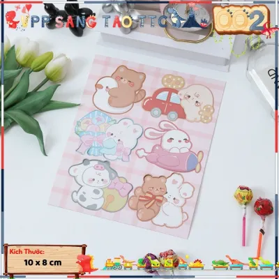 Set 6 Thẻ Giấy Gắn Kẹo Mút Hoạ Tiết Hoạt Hình Quà Tặng Cho Bé Dễ Thương Xinh Xắn | VPP SÁNG TẠO TTC
