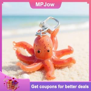 【MPJow】 1Pcs Creative Simulation PVC Fun Food And Play Model Ornament Bag Key Pendant Octopus Claw Octopus Keychain