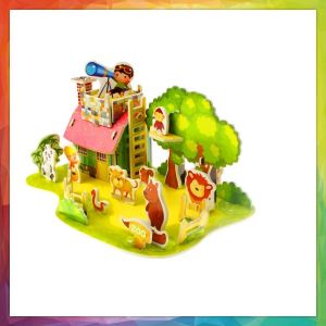 Puzzle 3D DIY Foam Mainan Edukasi Anak Tiga Dimensi 3D Puzzle Busa Mainan Anak