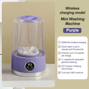 Wireless Washing Machine Portable Mini Underwear Washer Rechargeable Automatic Laundry Cup Washing Machine Travel Home Dormitory