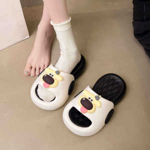 [Free Shipping] 2026 Summer New Cute Puppy-Style Fashionable GirlS Thick-Soled Comfortable Slip-On Indoor Slippers