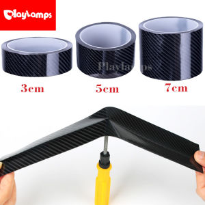 3meters Nano Carbon Fiber Car Sticker DIY Protector Strip Auto Door Sill Side Anti Scratch Tape Waterproof Protection Film