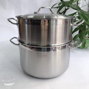 Bộ xửng hấp 3 đáy inox 430 FiveStar Standard bếp từ nắp inox ( 28cm )- Shop Bếp Xinh