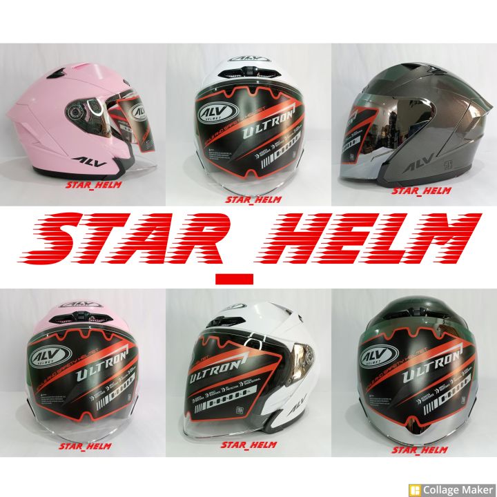 Helm ALV Ultron | Helm half face ALV Ultron | Lazada Indonesia