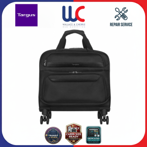 Targus 16” Transit Nylon 4 Wheels Trolley Pilot Case Laptop Lawyer Document Bag Luggage TBR044LP