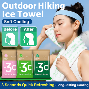 Outdoor Hiking Wipes Mint Cooling Antiperspirant Wipes Ice Sports Refreshing Ice Wipes