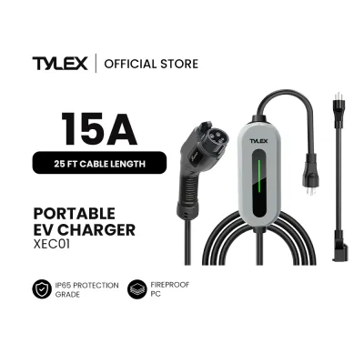 TYLEX XEC01 Type 2 Portable EV Charger LED display 1 Phase Max 16A/220V 3.5kW
