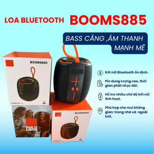 Loa Bluetooth BOOMS885 – Bass To Chống Nước Phù Hợp Nghe Nhạc & Xem Phim Mang Theo Đi Dã Ngoại
