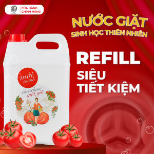 [ 10L ] Refill Nước Giặt Đồ Lót Quần Áo Trẻ Em Thiên Nhiên Cô Cà Chua Mới Toanh An Toàn Cho Da Nhạy Cảm MT