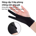 -CLUBLU- Găng Tay Vẽ Hoạ Sĩ Bản Đặc Biệt Tranh Cảm Ứng Hở Hai Ngón Chuyên Cho Bảng Vẽ Điện Tử Tablet. 