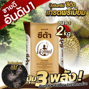 ฟื้นต้น เร่งรากทุเรียนแตกใหม่ ป้องกันรากเน่า ปุ๋ยอินทรีย์ ซีต้า เจ้าทิพย์ OM20% (ขนาด 2 kg ) เคลือบอะมิโน 20 ชนิด+ไตรโคเดอร์มา เหมาะกับทุเรียน ไม้ผล และพืชเศรษฐกิจ