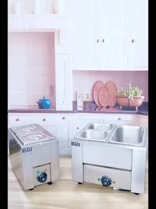 Commercial Food Service Sauce Warmer Bubble Tea Shop Equipment Insulated Soup Basin Black Sugar Pearl & Taro Paste Warmer