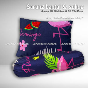 Sarung Bantal Tidur Resleting Berkualitas Motif Kotak Garis Gelap